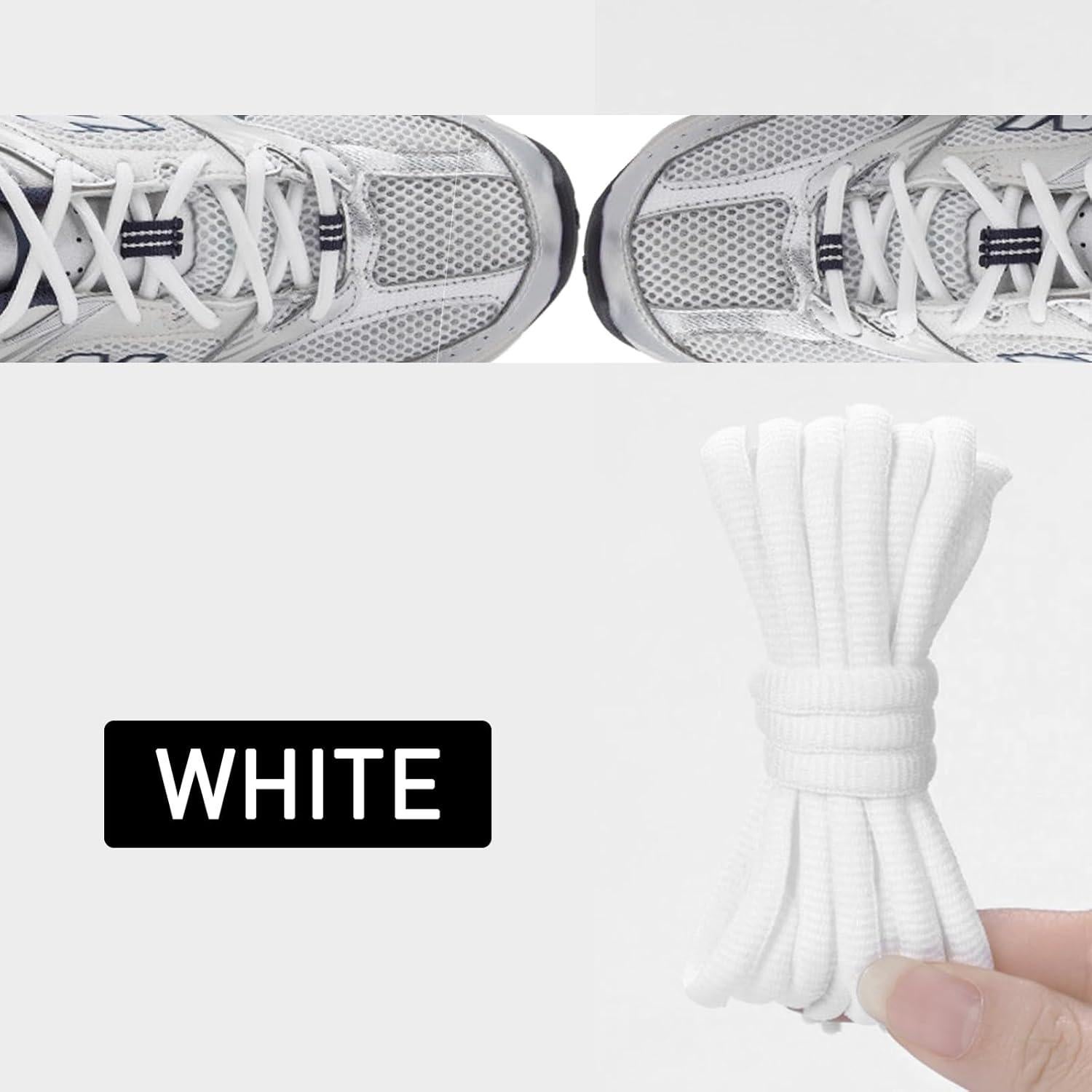 Cintas de Zapato Ovaladas UamGlsob 140cm Blancas para Zapatillas