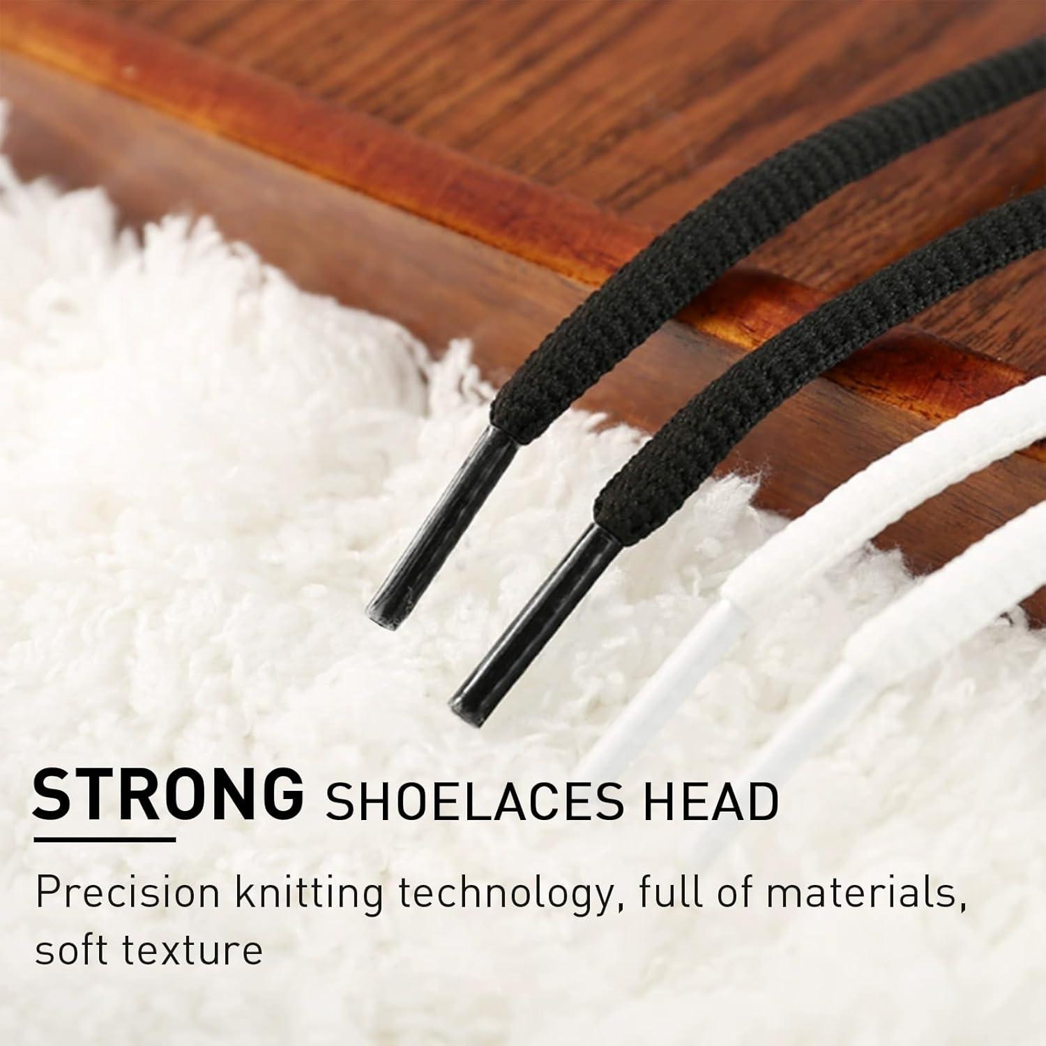 Cintas de Zapato Ovaladas UamGlsob 140cm Blancas para Zapatillas