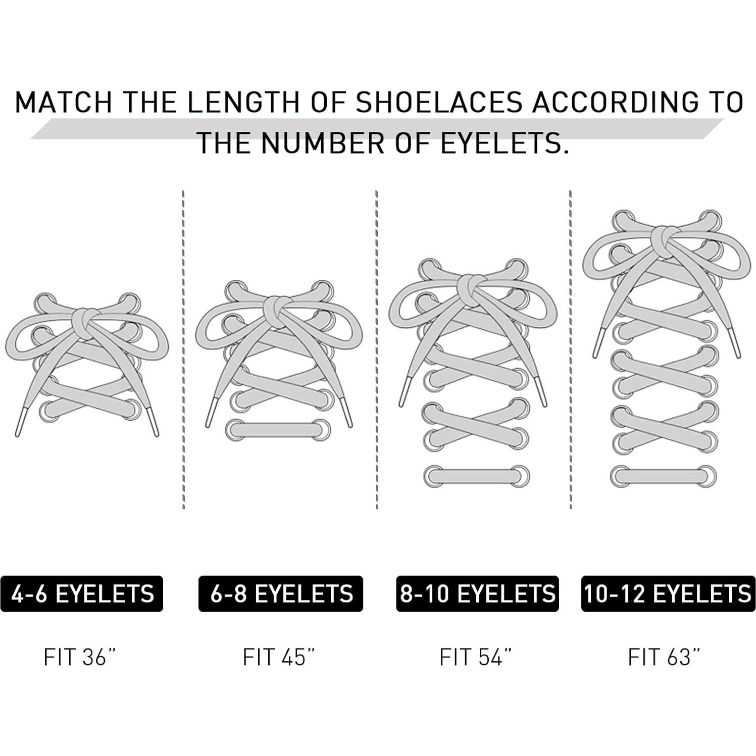Cintas de Zapato Ovaladas UamGlsob 140cm Blancas para Zapatillas