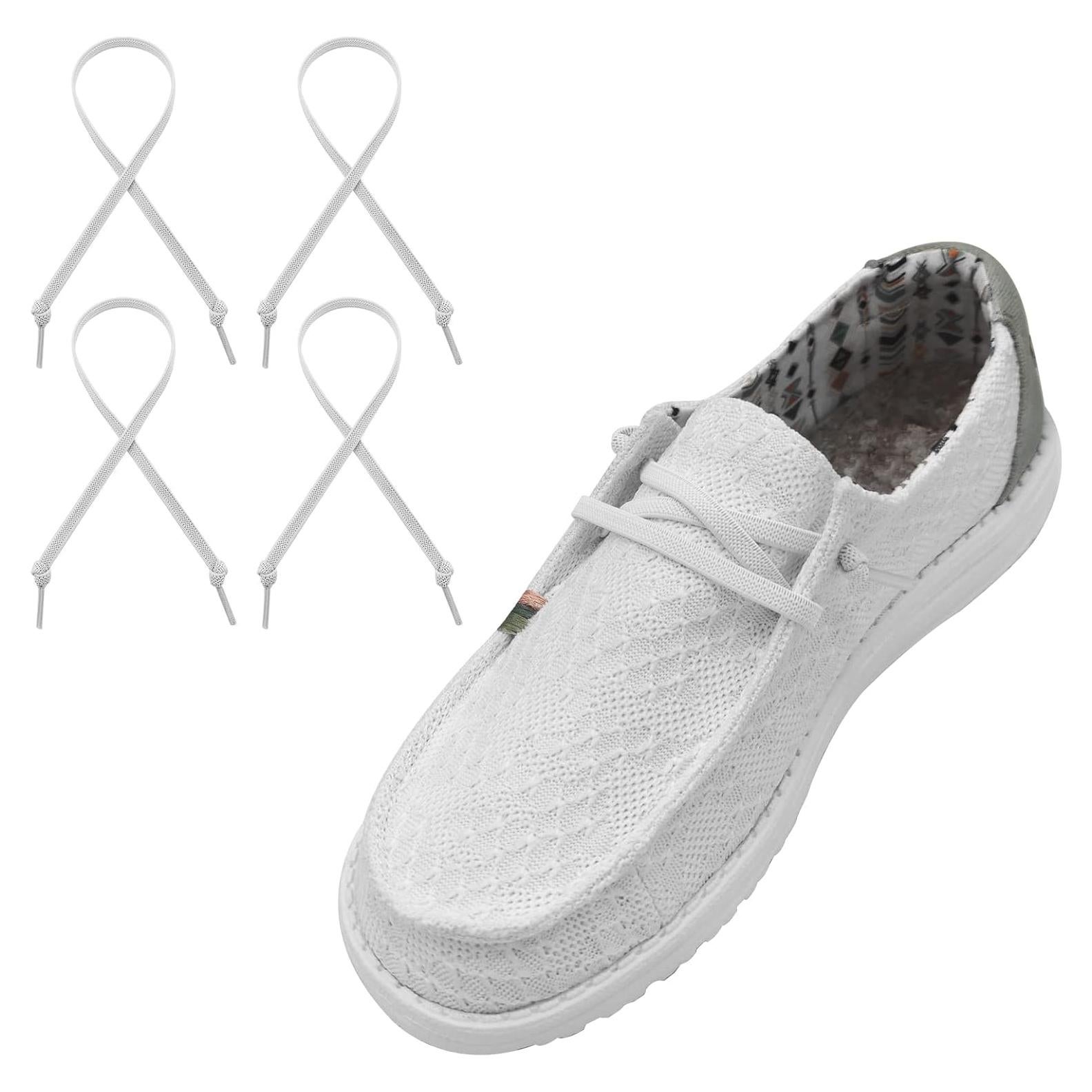 Agujetas Elásticas Planas UamGlsob 2 Pares 40.64 cm Blancas