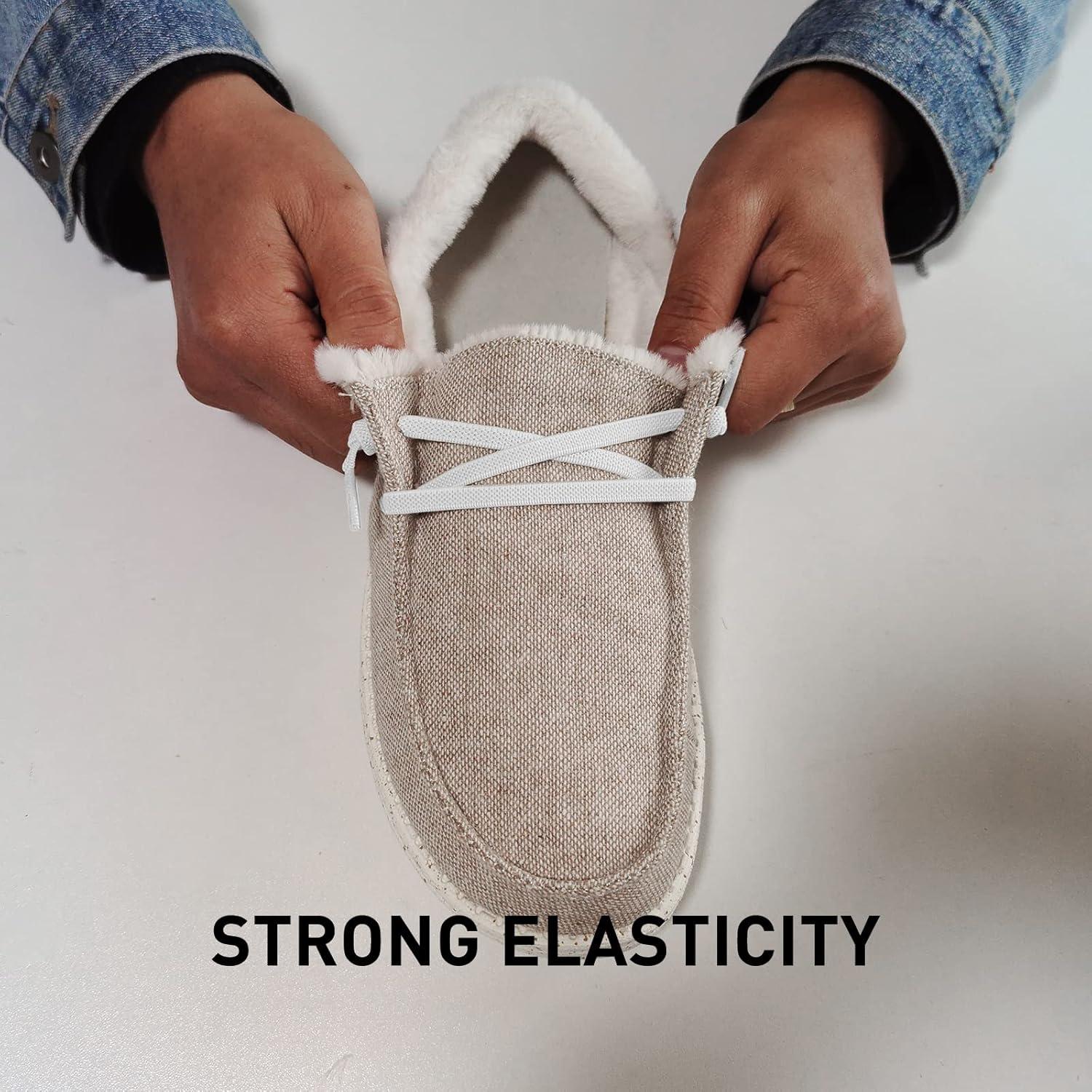 Agujetas Elásticas Planas UamGlsob 2 Pares 40.64 cm Blancas