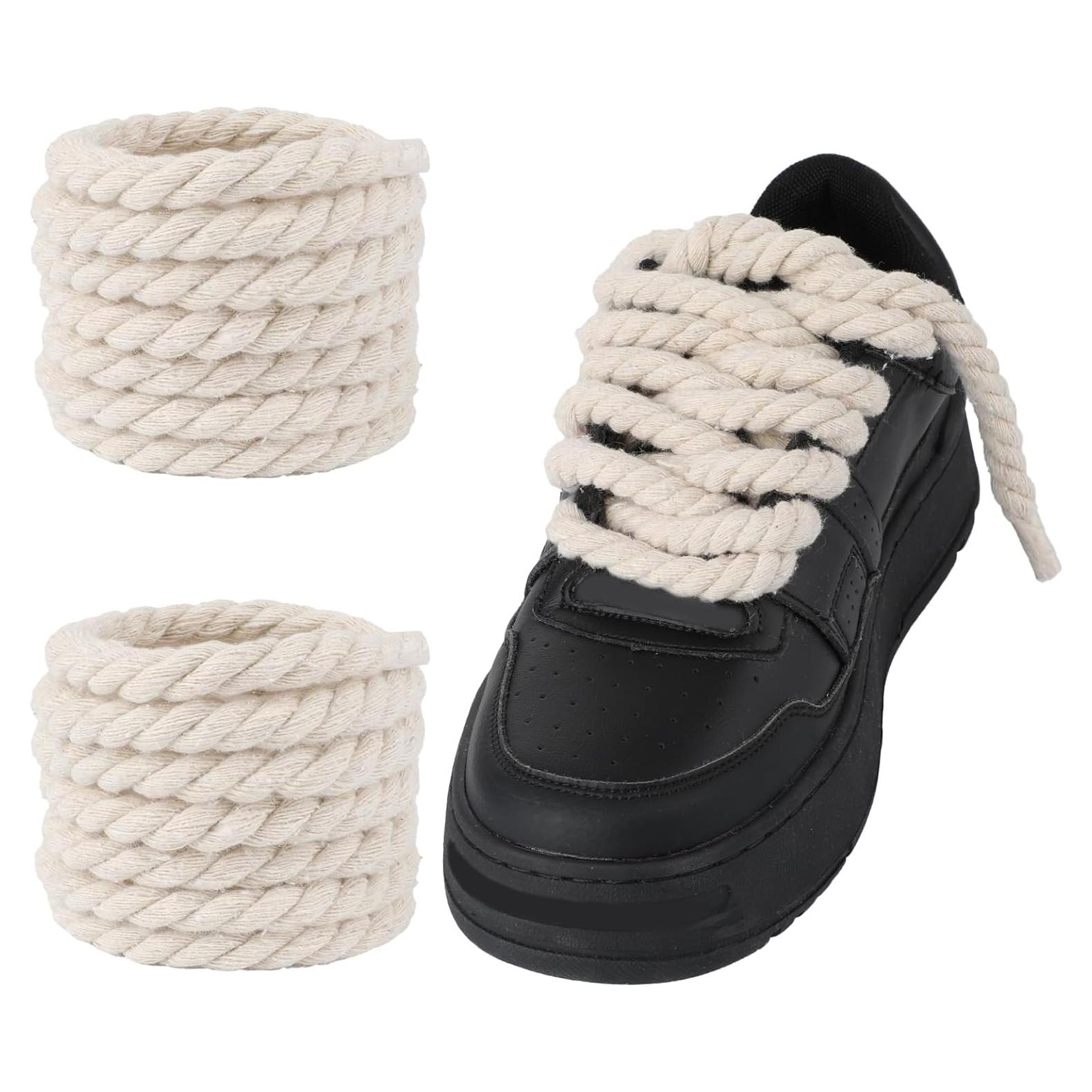 Cordones de Algodón Gruesos 150cm para A F-1 - Rosa/Leche