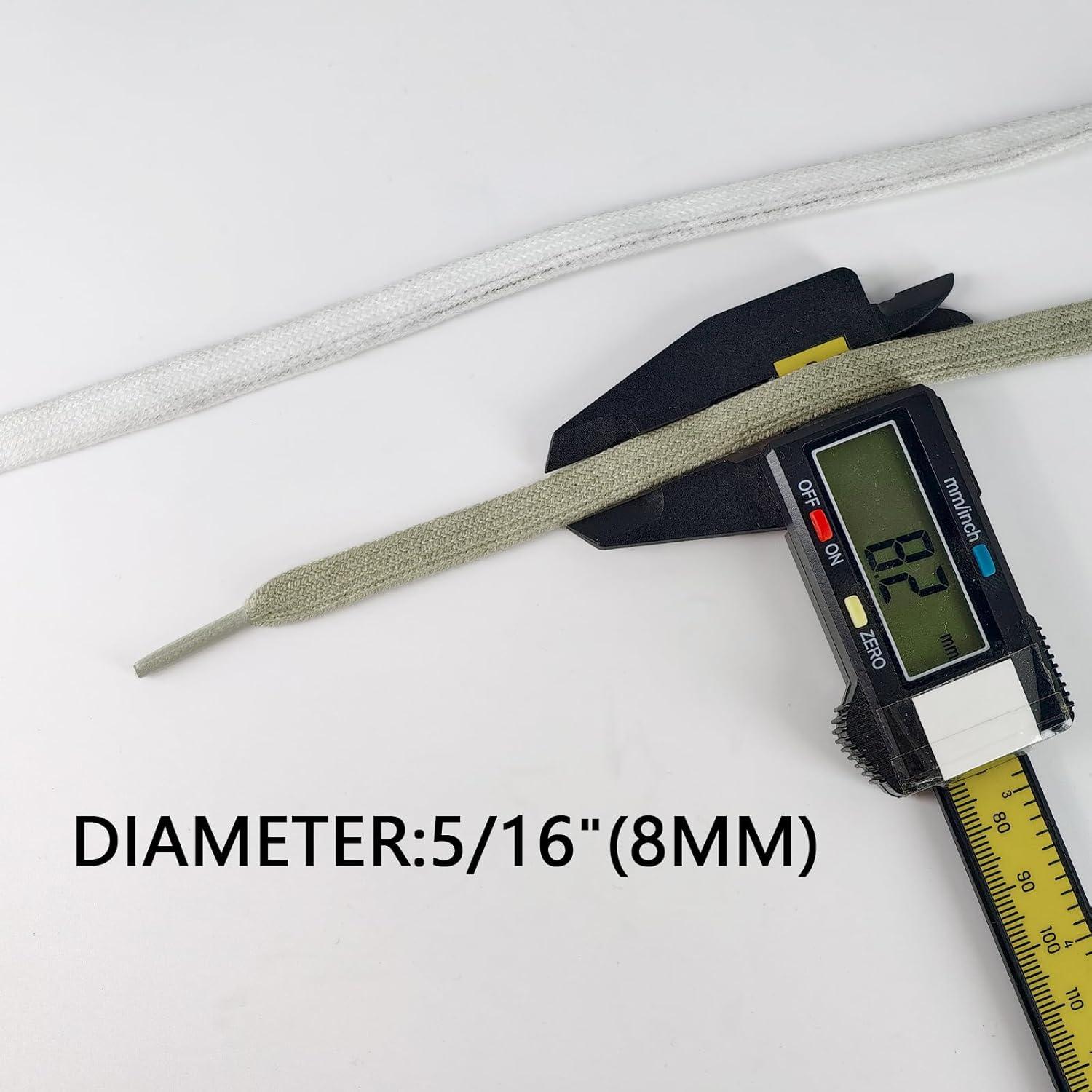 Cuerdas de Zapato de Algodón Envejecidas UamGlsob 120cm 8mm