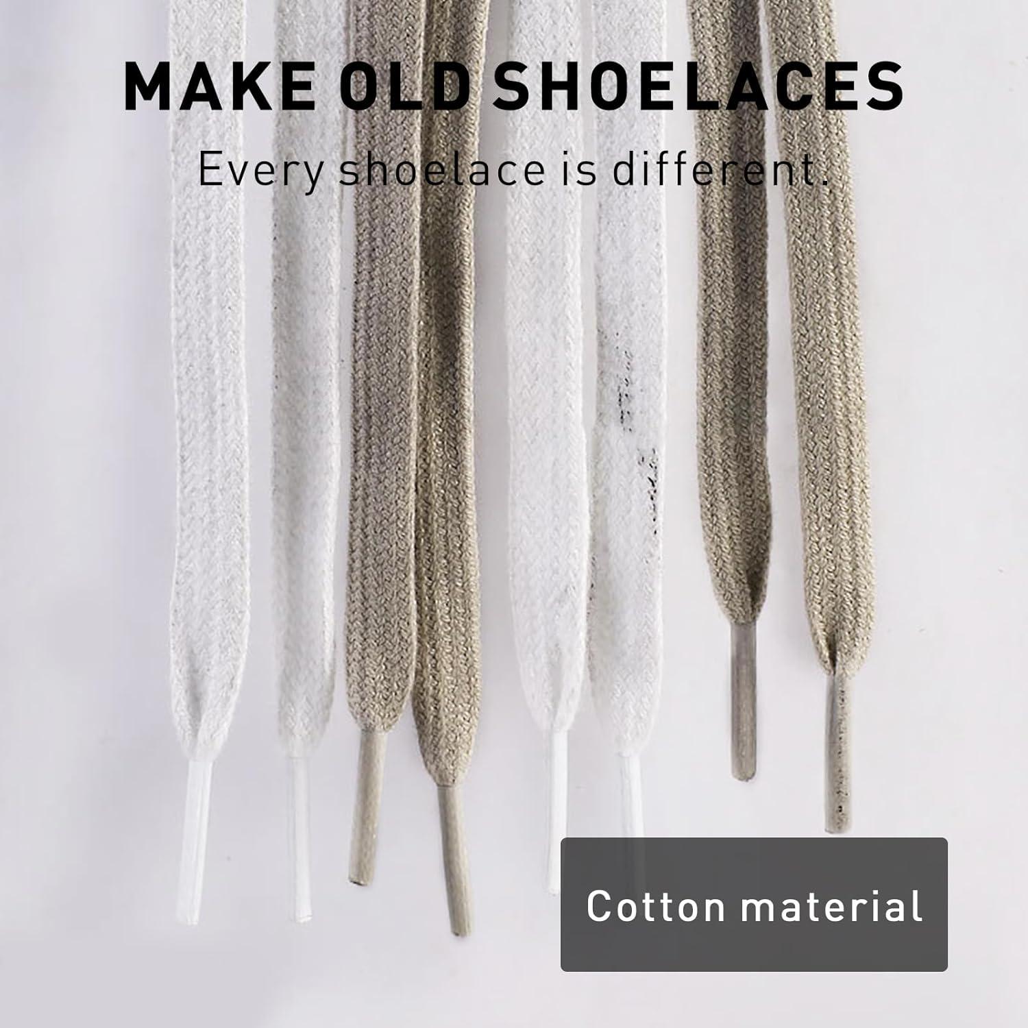 Cuerdas de Zapato de Algodón Envejecidas UamGlsob 120cm 8mm