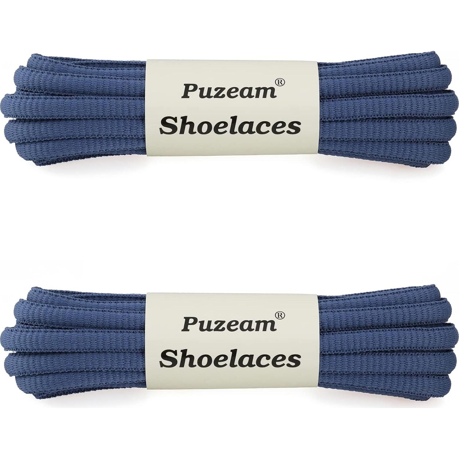 2 Pares de Cordones Ovalados Deportivos Puzeam 0.64 cm 30 Colores