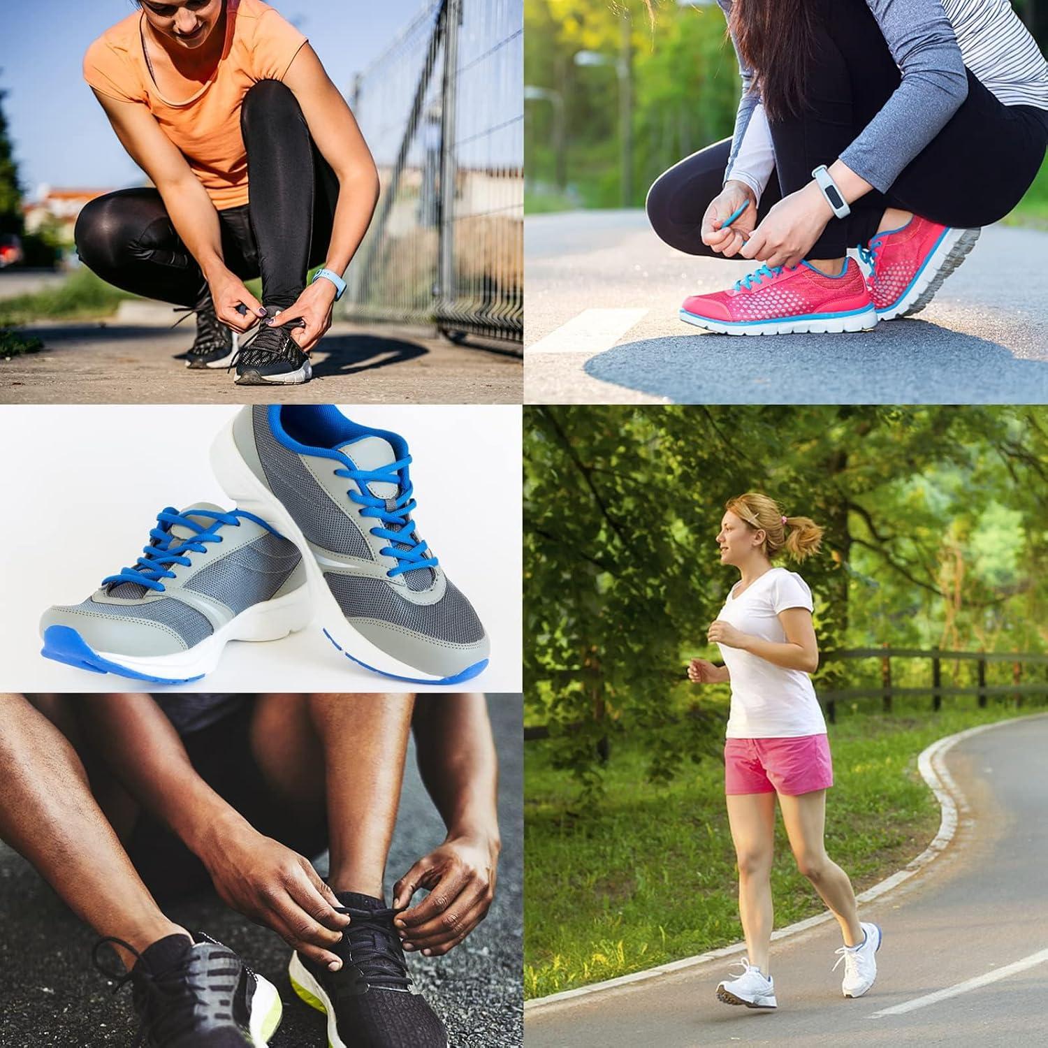 2 Pares de Cordones Ovalados Deportivos Puzeam 0.64 cm 30 Colores