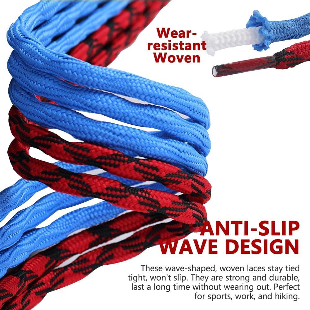 Cordones Redondos Antideslizantes 180 cm para Botas y Zapatillas