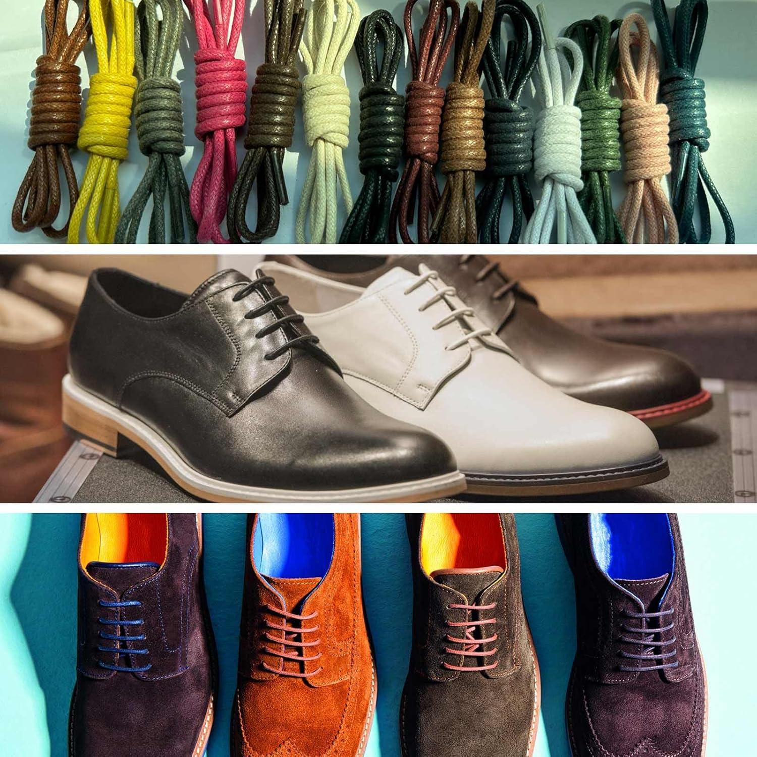 Cordones de Zapato de Vestir Redondos VSUDO 100 cm Negros