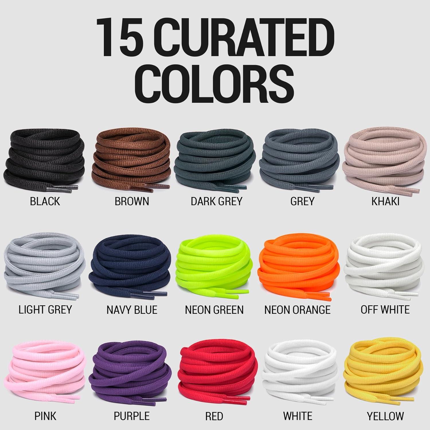 Cuerdas de Zapatos Deportivos Ovaladas Miscly 137 cm Blancas