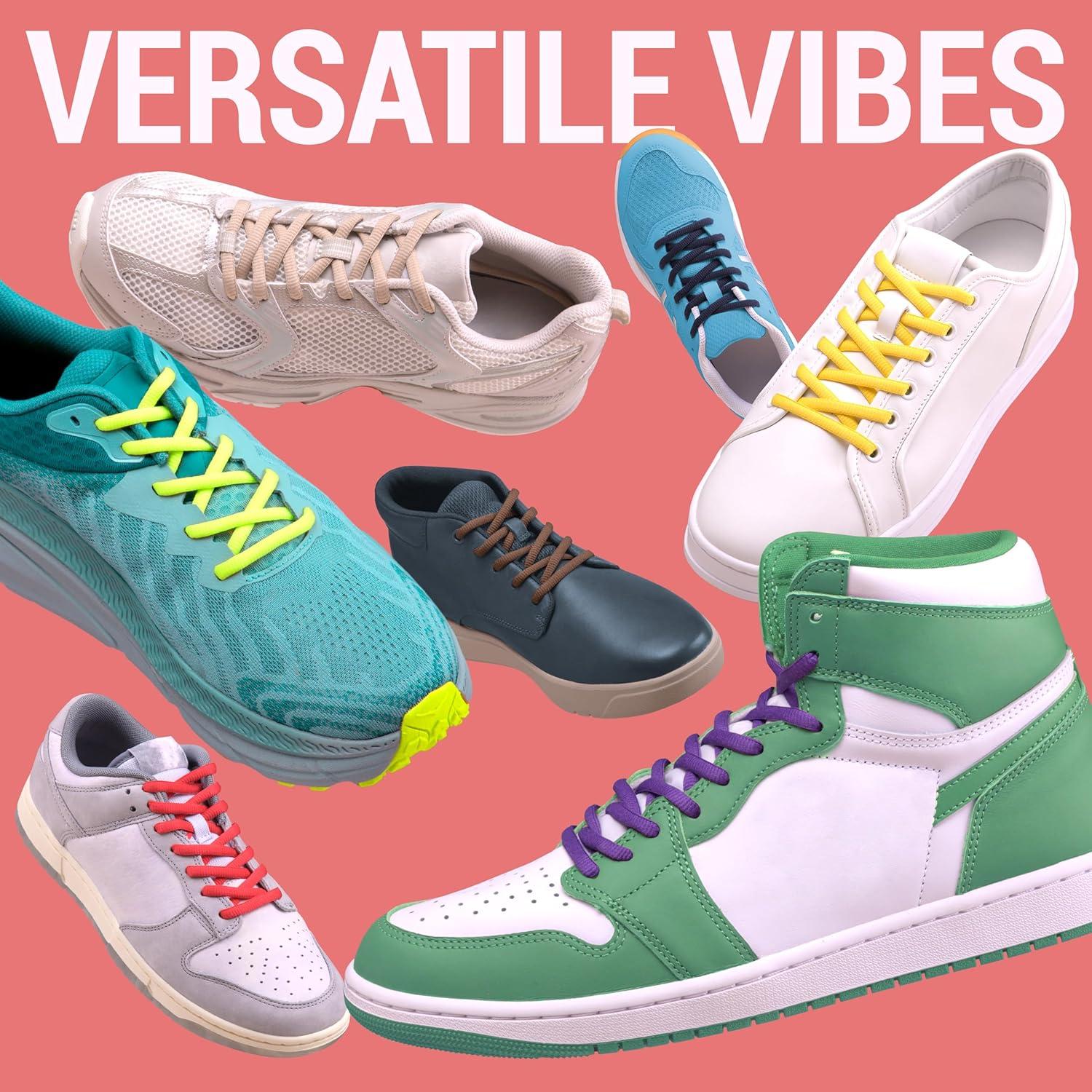 Cuerdas de Zapatos Deportivos Ovaladas Miscly 137 cm Blancas