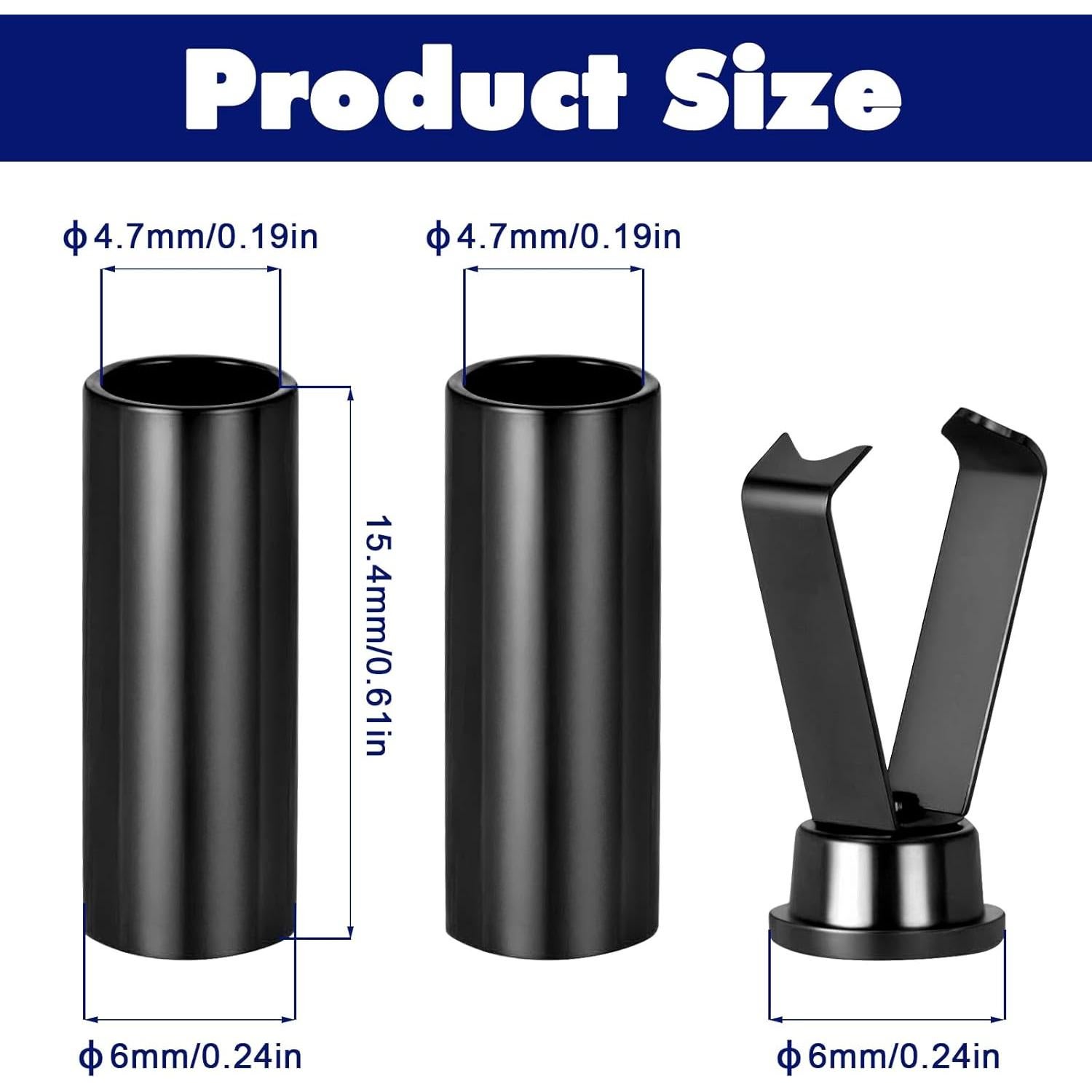 10 Puntas de Cordones de Aleación HJZHII - Reemplazo Negro