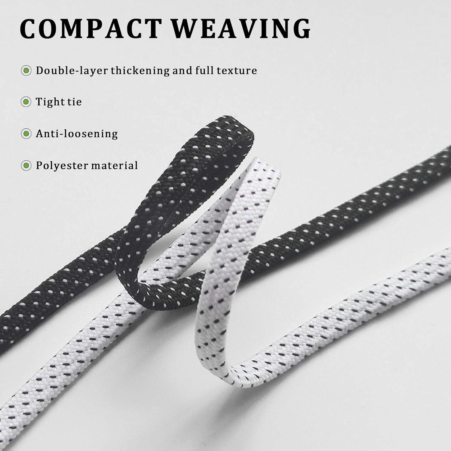 Cordones Planos de 7mm para Zapatillas ON Cloudmonster - Negro