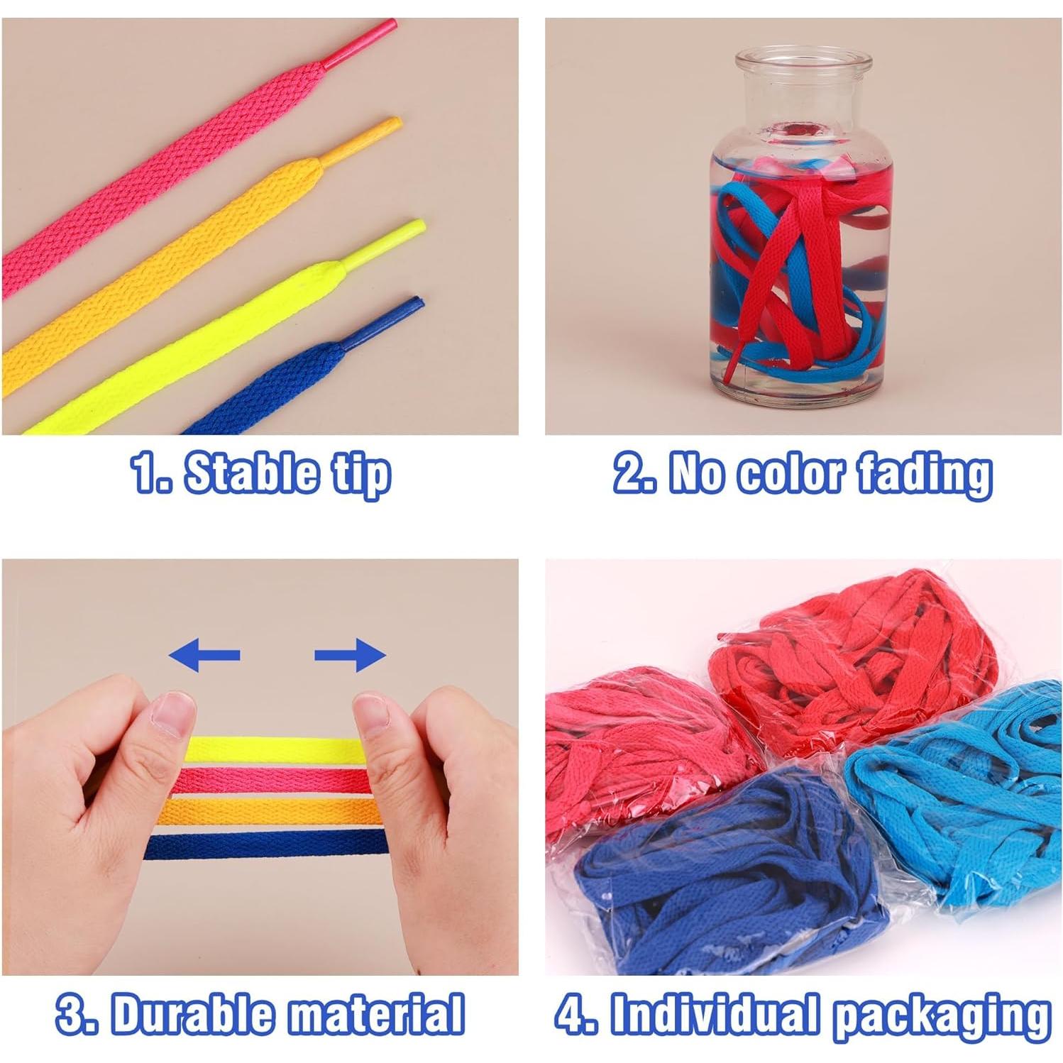 Cintas de Calzado Planas Auihiay 24 Pares 150 cm Colores