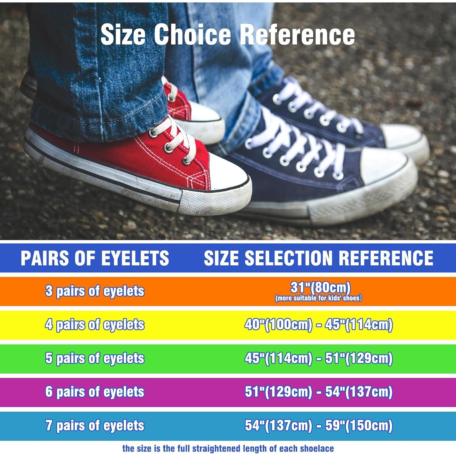 Cintas de Calzado Planas Auihiay 24 Pares 150 cm Colores