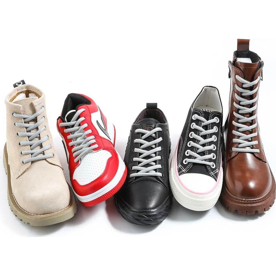 Cintas de Zapatos Ovaladas VSUDO 130cm Gris Claro - Deportivas