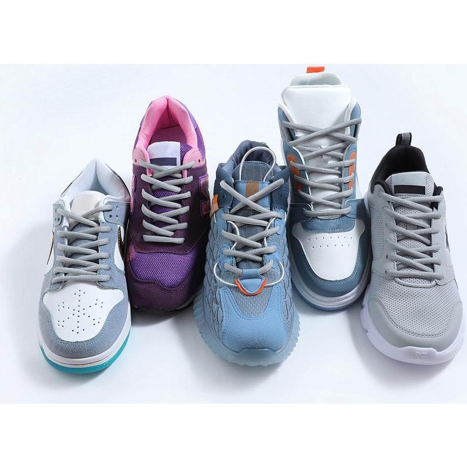 Cintas de Zapatos Ovaladas VSUDO 130cm Gris Claro - Deportivas