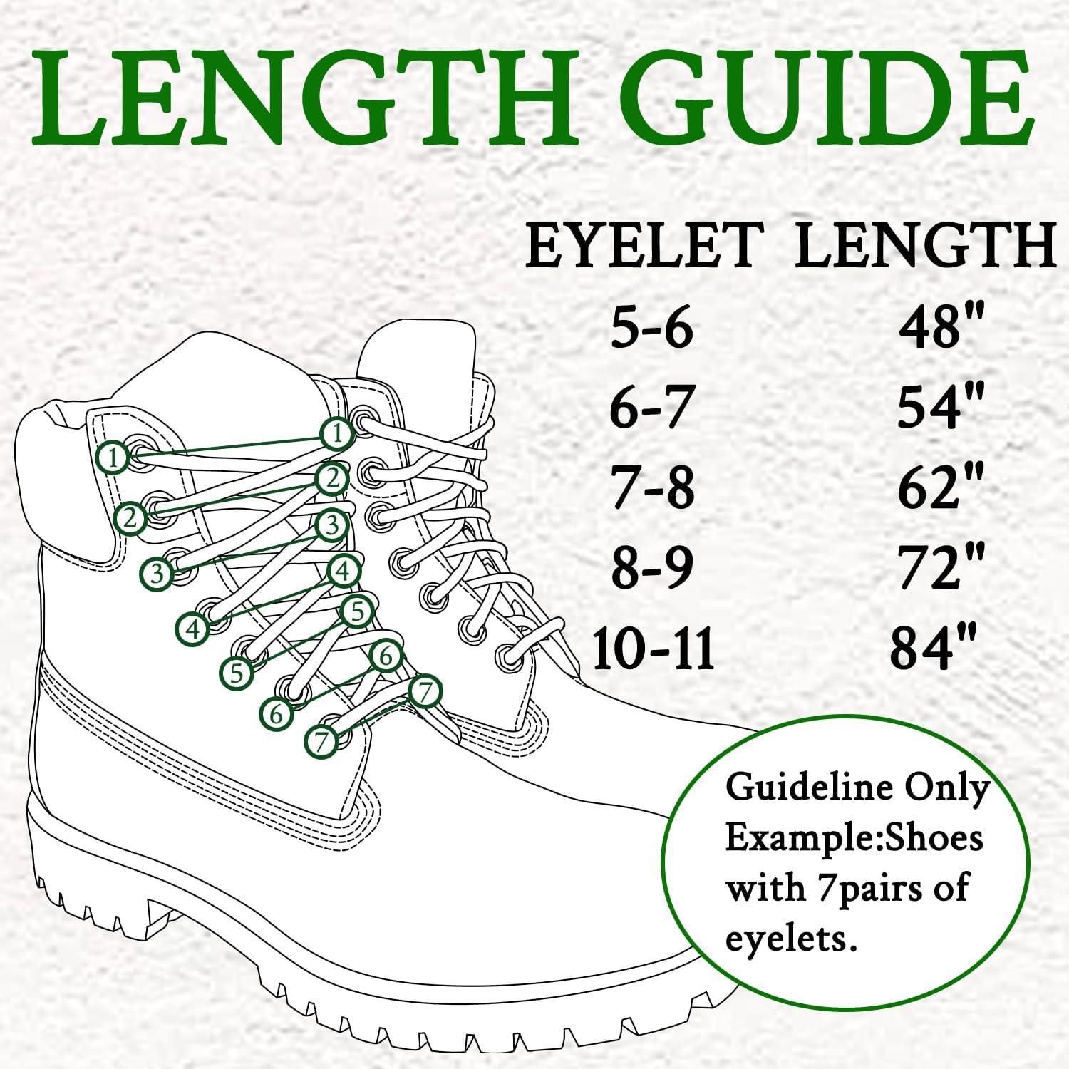 Cuerdas de Zapato Endoto 182.88 cm para Botas Georgia