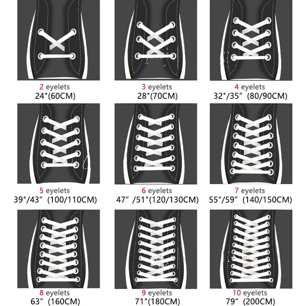 Cordones Ovalados para Zapatillas 109 cm - 23 Colores