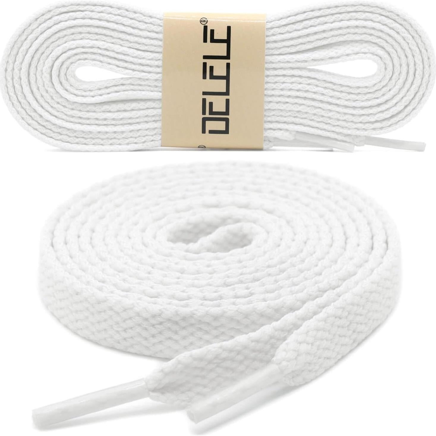 Cintas Planas para Zapatos DELELE 2 Pares 8mm Antideslizantes