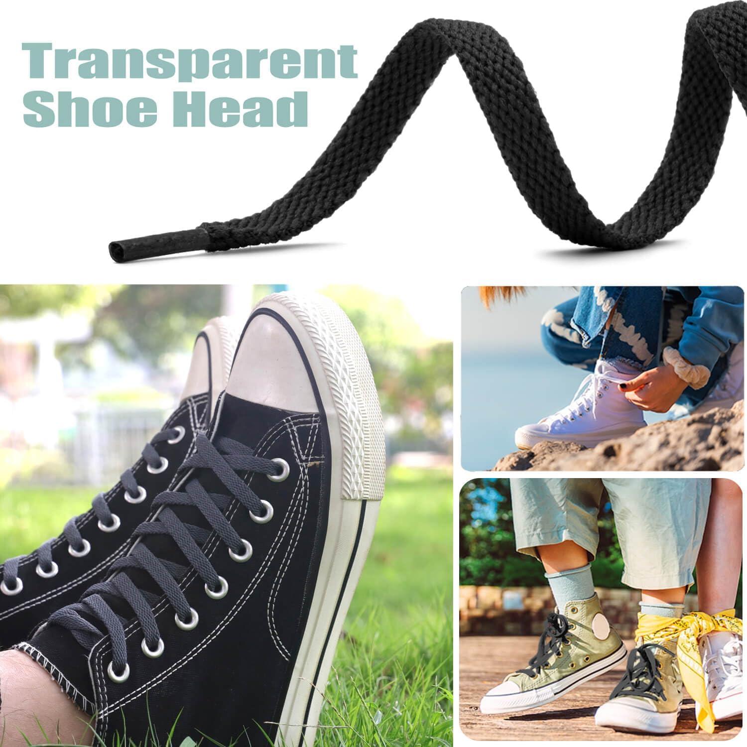 Cintas Planas para Zapatos DELELE 2 Pares 8mm Antideslizantes