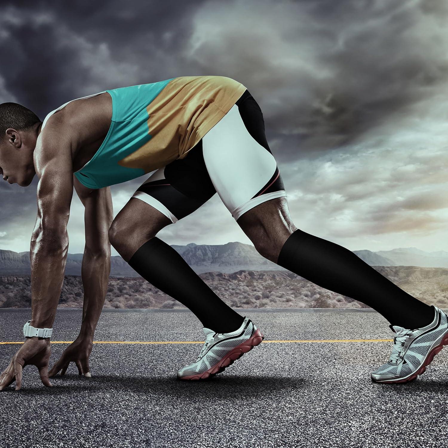 Calcetines de Compresión de Cobre QUXIANG 15-20 mmHg (8 Pares)