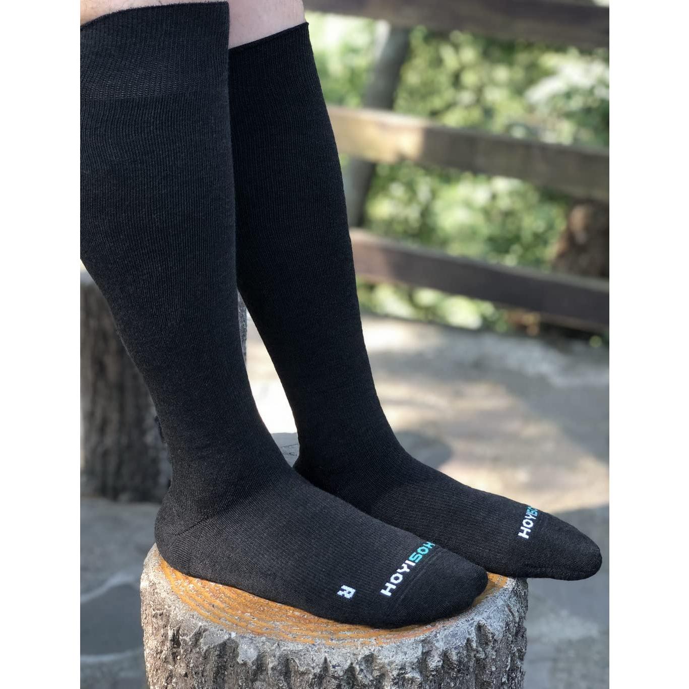 Calcetines de Compresión Grandes y Altos Unisex L a 8XL Negros