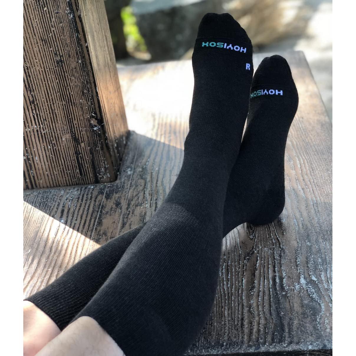 Calcetines de Compresión Grandes y Altos Unisex L a 8XL Negros