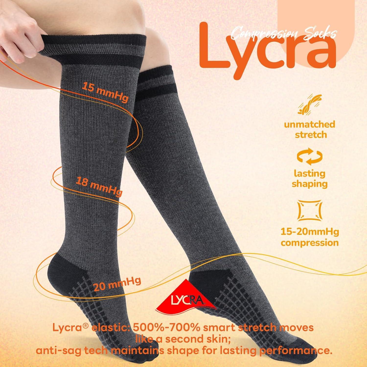 Calcetines de Compresión de Lana Merino Sonoran 3 Pares Térmicos