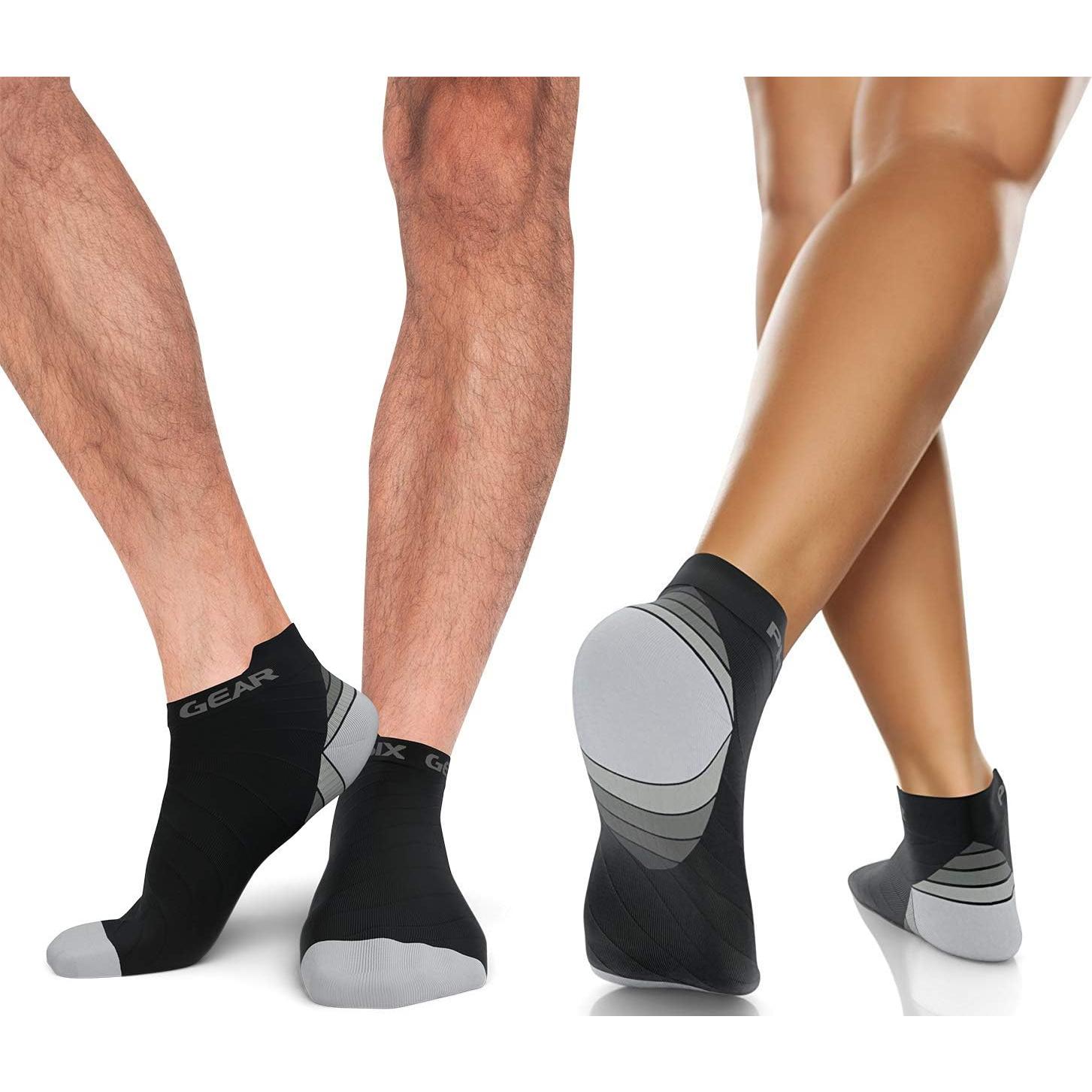 Calcetines Cortos de Compresión Physix Gear para Hombres y Mujeres - Soporte de Arco y Comodidad