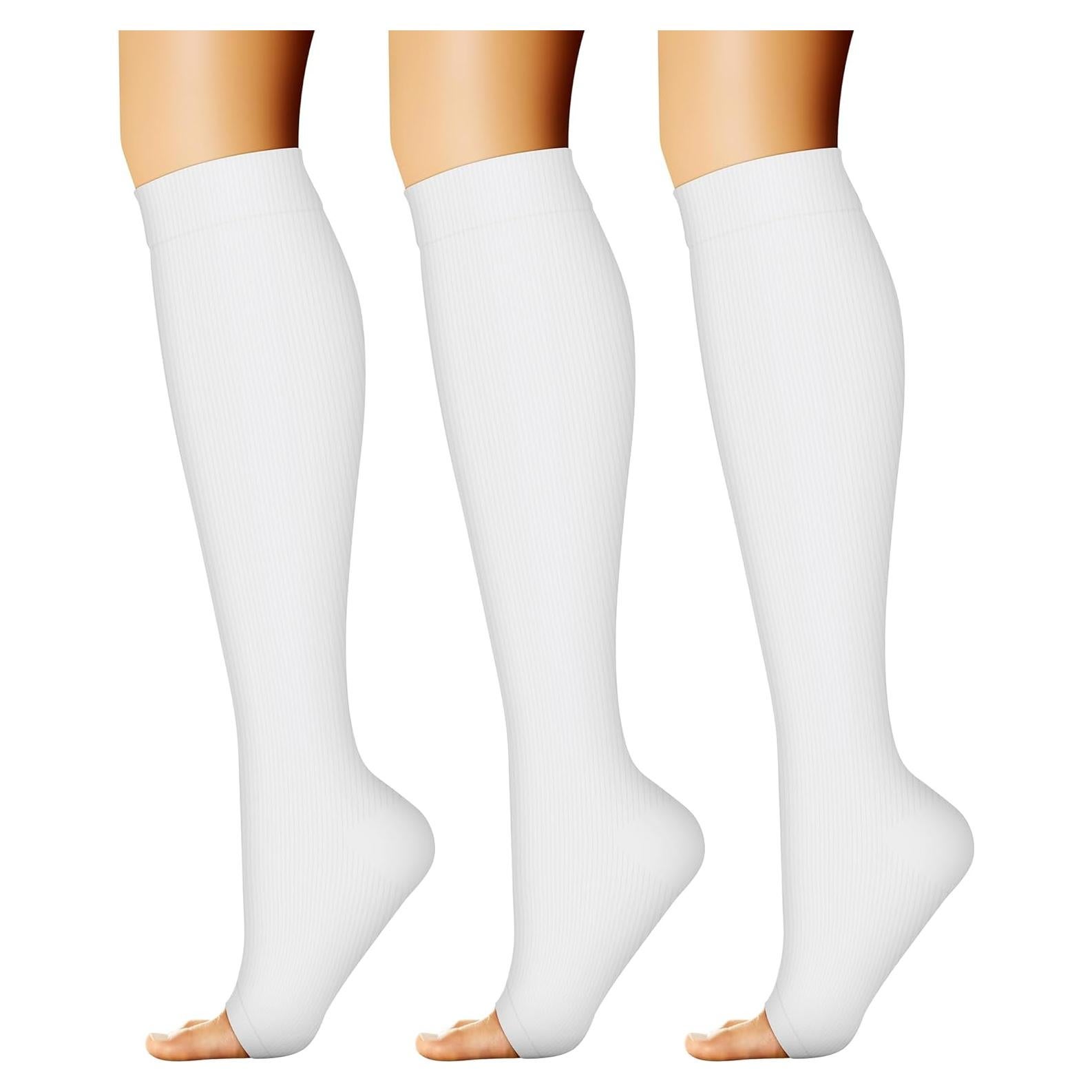 Calcetines de Compresión CHARMKING Unisex 15-20 mmHg 3 Pares