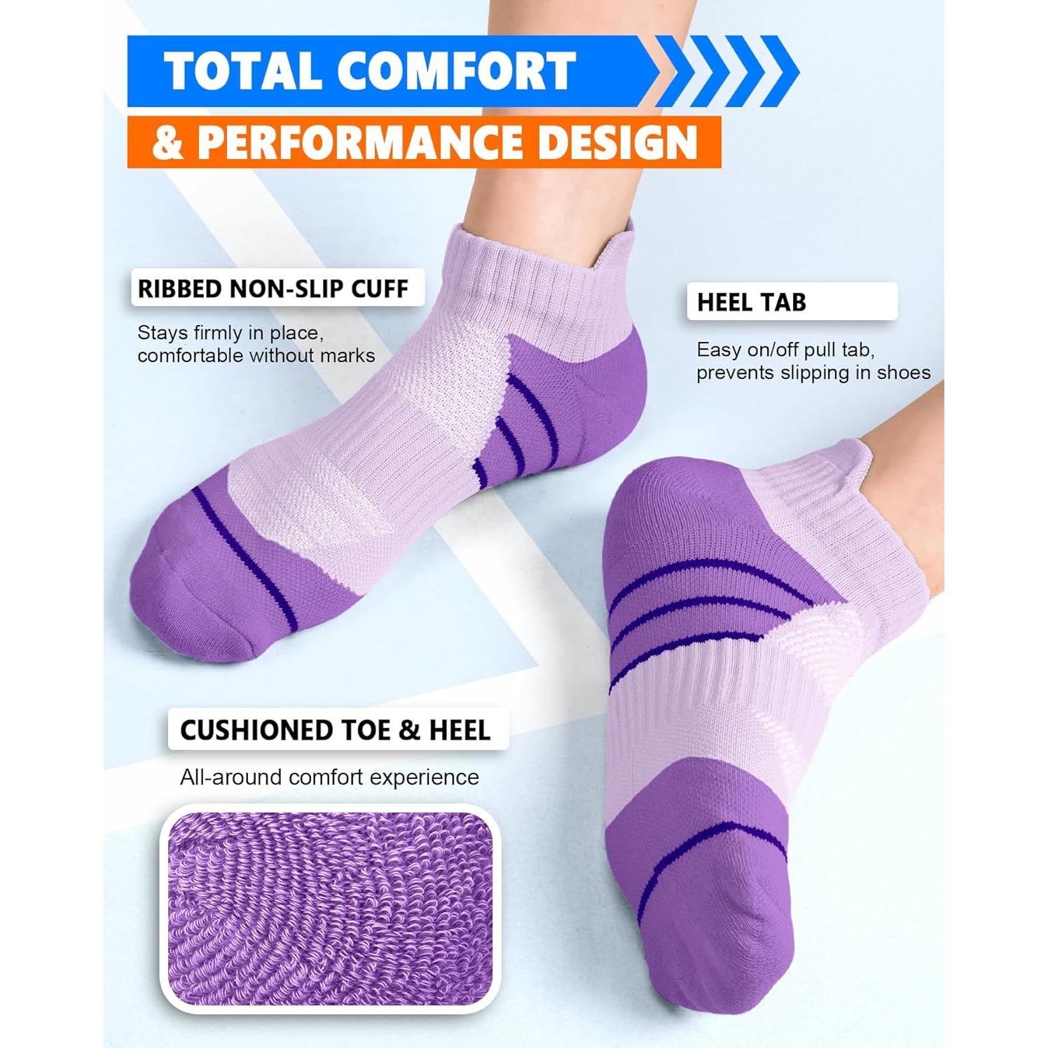 5 Pares de Calcetines de Compresión Aoliks para Correr - Soporte Arco