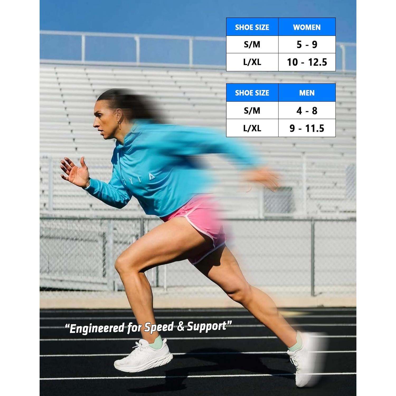 5 Pares de Calcetines de Compresión Aoliks para Correr - Soporte Arco