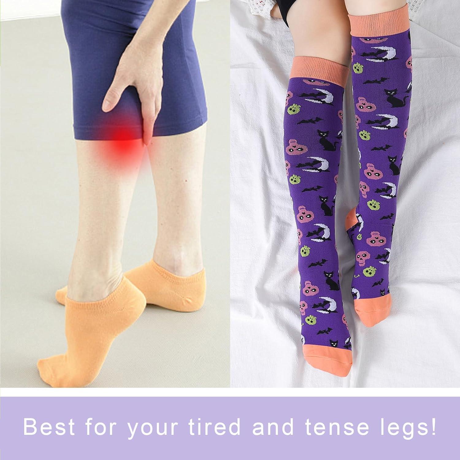 Calcetines de Compresión hasta la Rodilla Junely para Mujeres