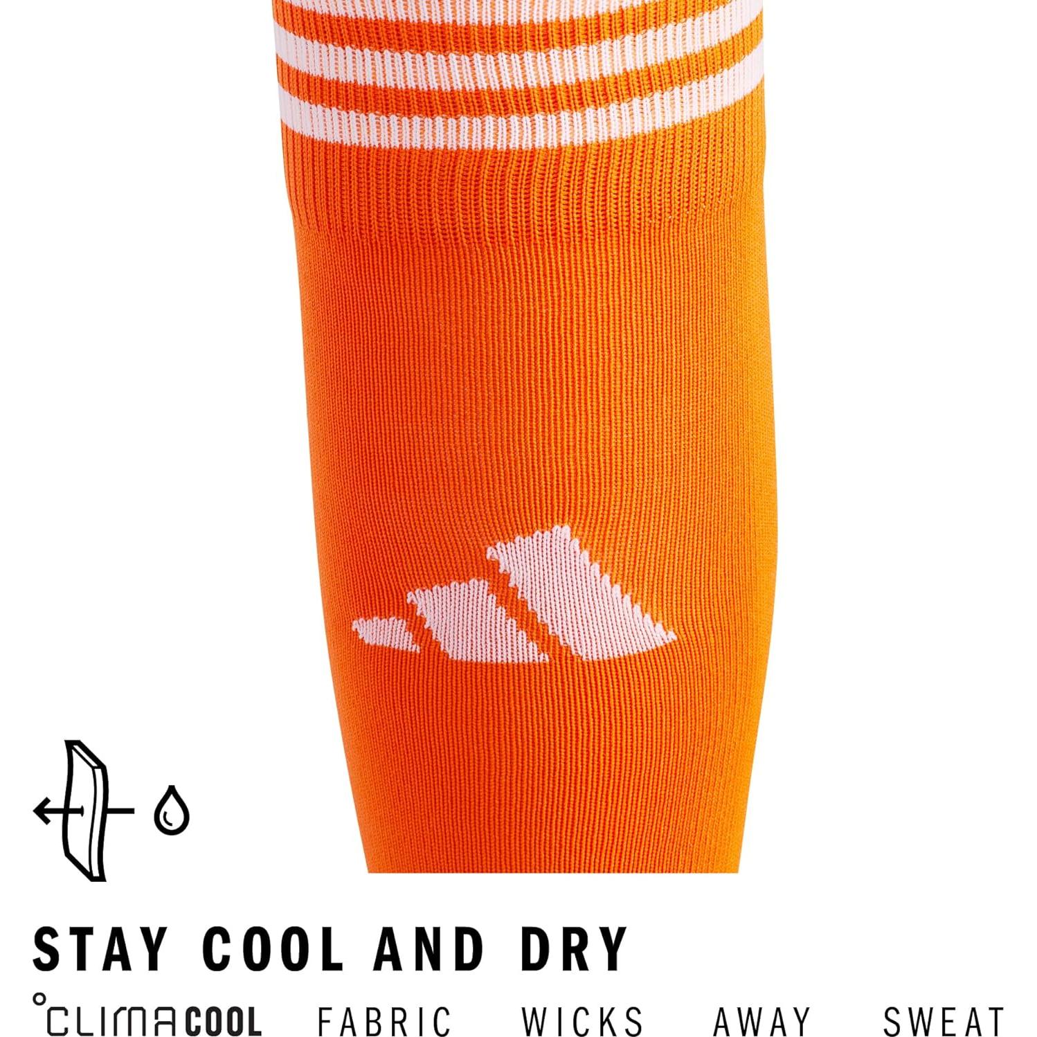 Calcetines de Fútbol Unisex Adidas Copa Zone Naranja/Blanco