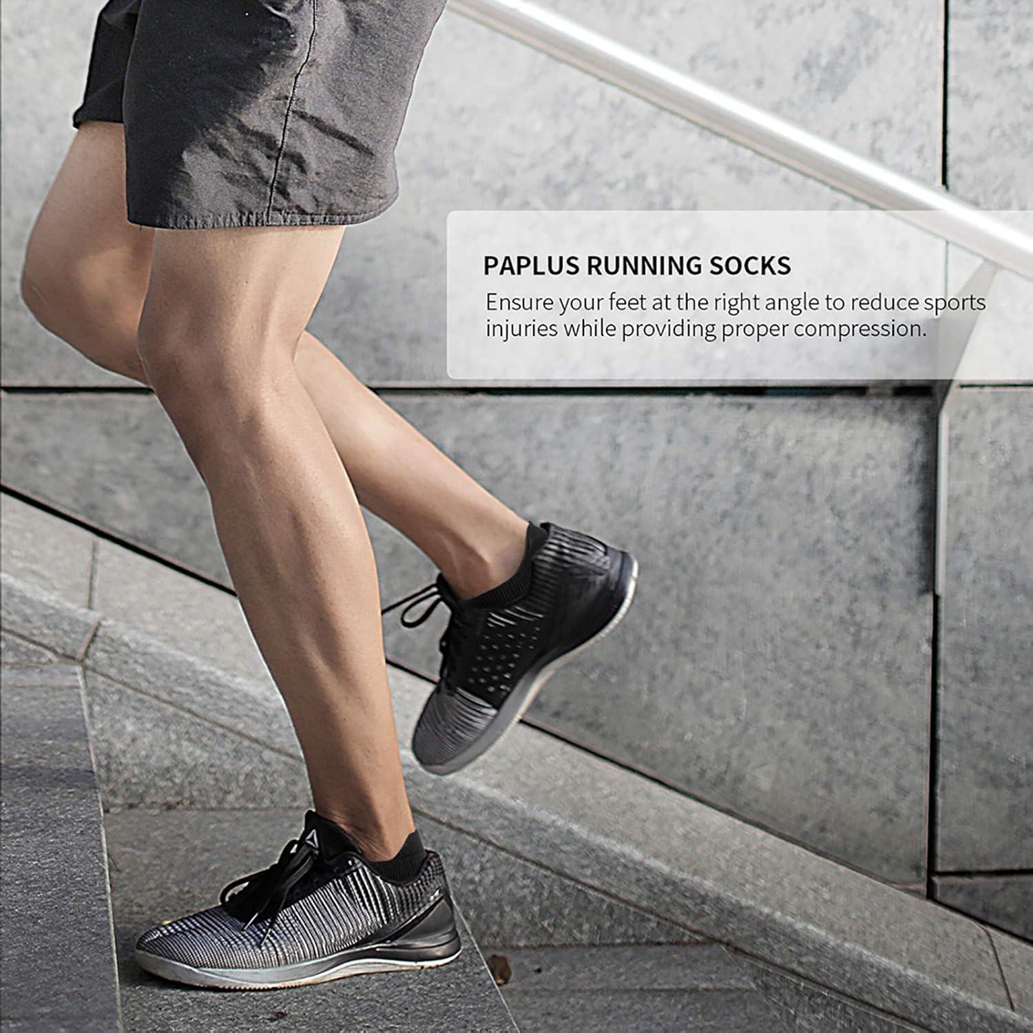 Calcetines de Compresión Cortos PAPLUS para Correr - 6 Pares