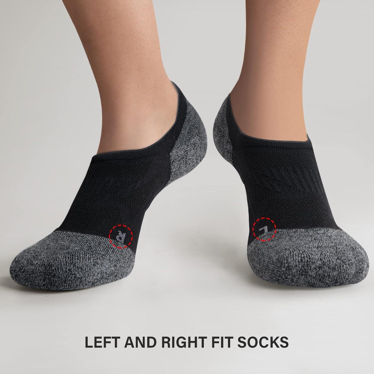 Calcetines Invisibles de Compresión para Mujeres Gonii - 5 Pares Negros