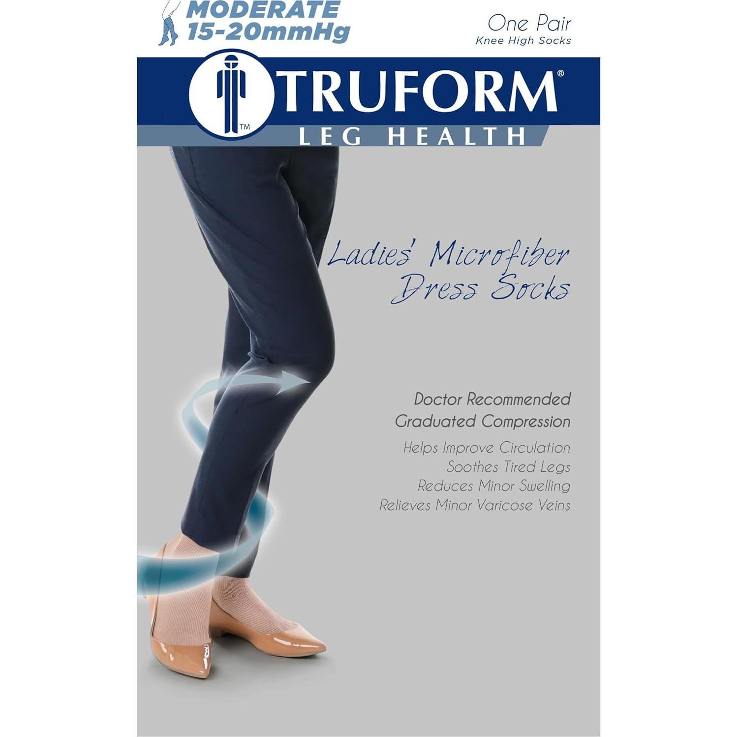 Calcetines de Compresión Médica Truform 1971 Mujeres 15-20 mmHg Beige XL