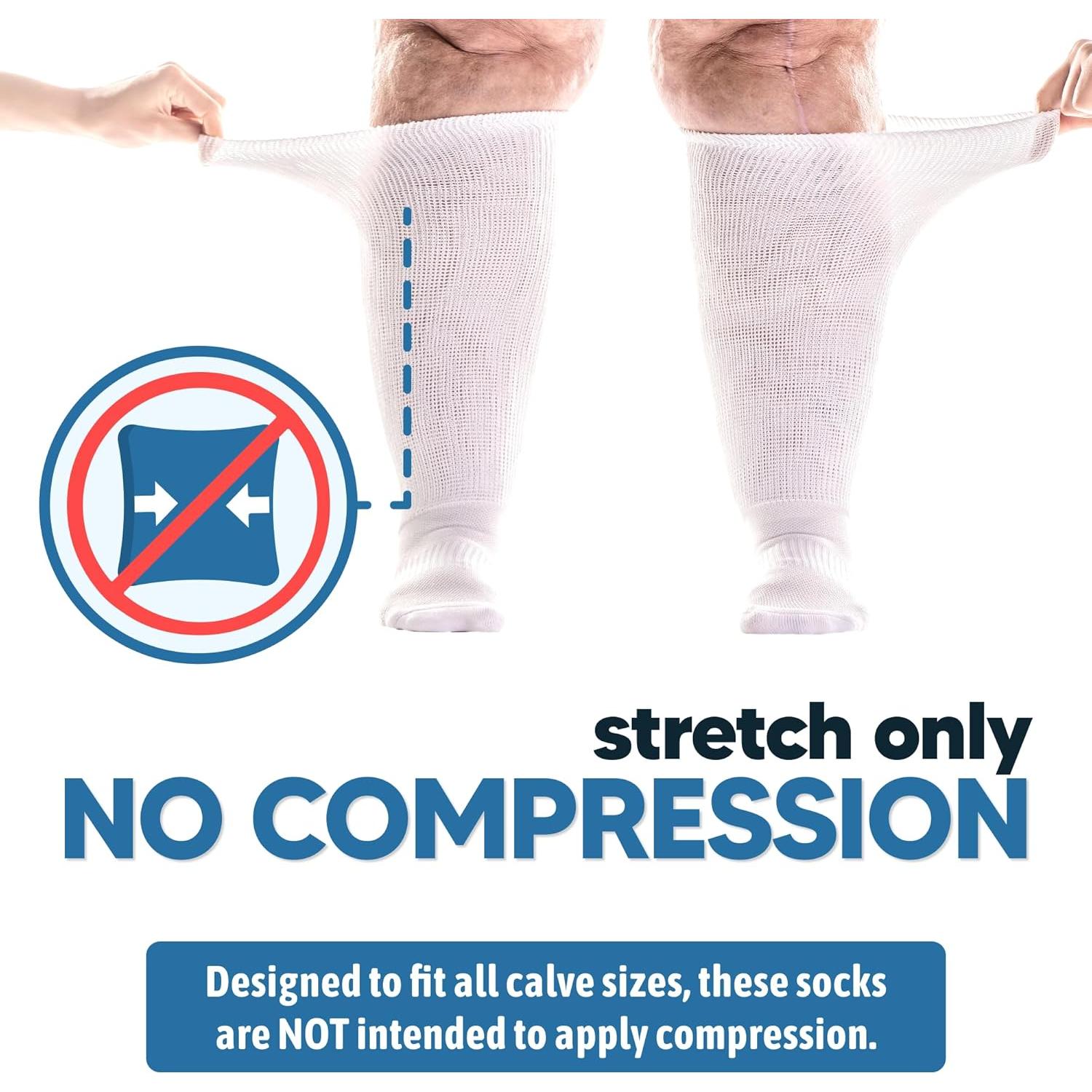 Calcetines Diabéticos Viasox EasyStretch Unisex X-Large Negro