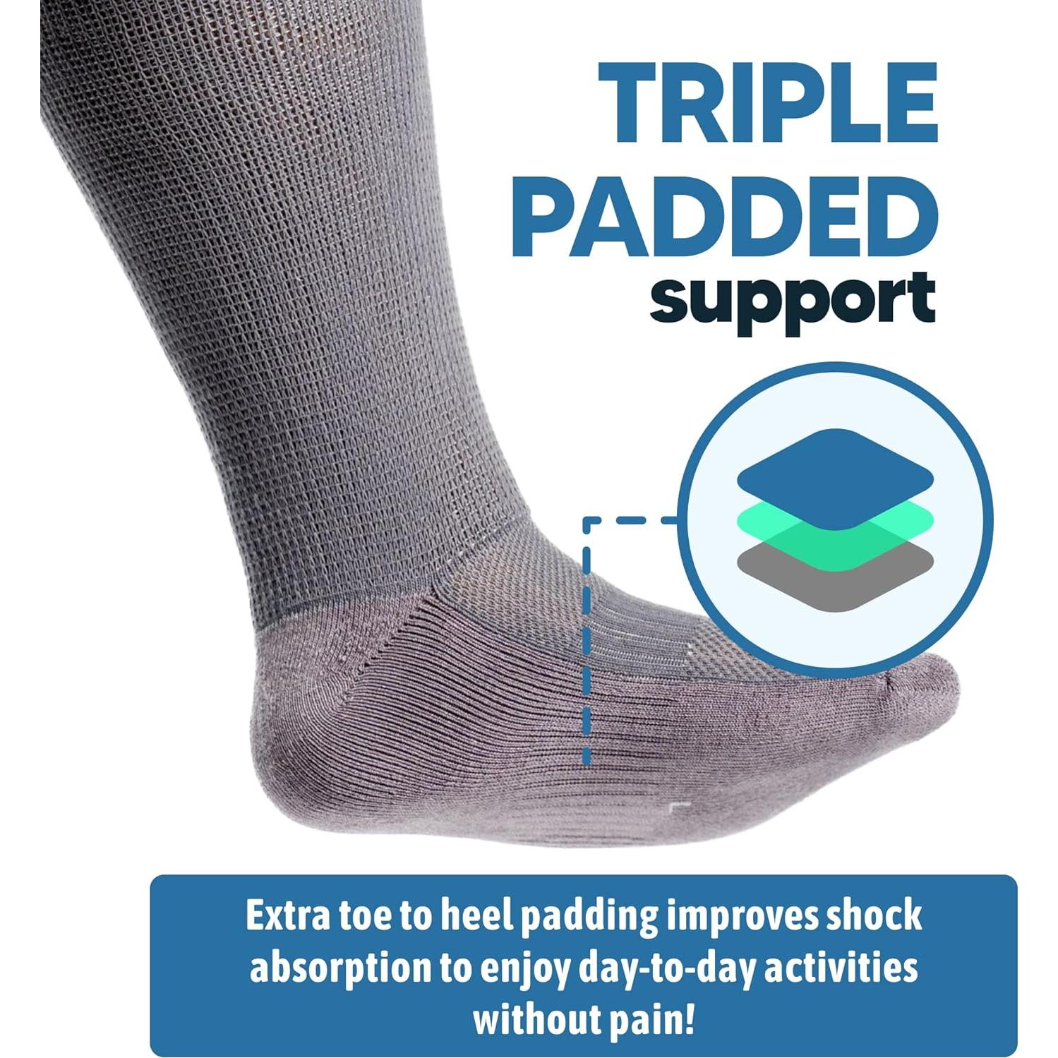 Calcetines Diabéticos Viasox EasyStretch Unisex X-Large Negro