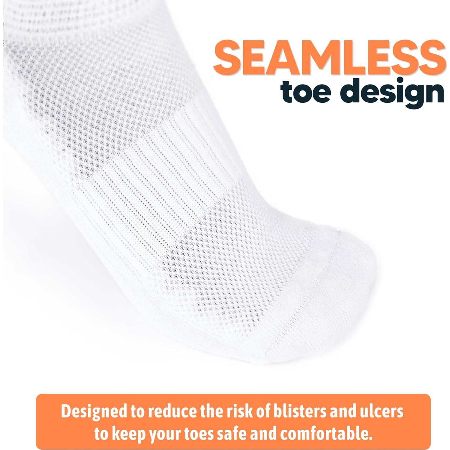 Calcetines Diabéticos Viasox EasyStretch Unisex X-Large Negro