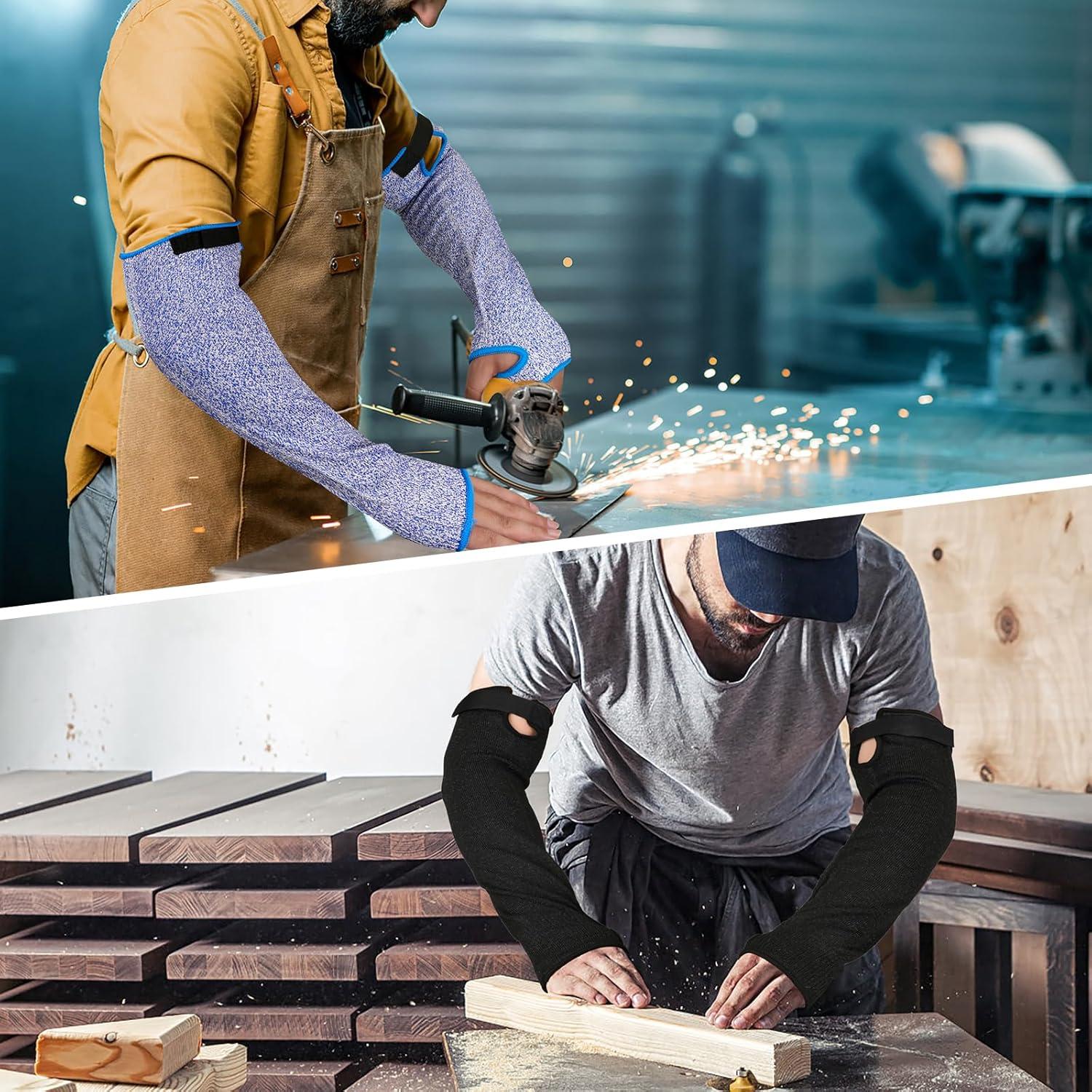 Mangas Resistentes a Cortes HPPE ANSI A6 para Jardinería - Gris