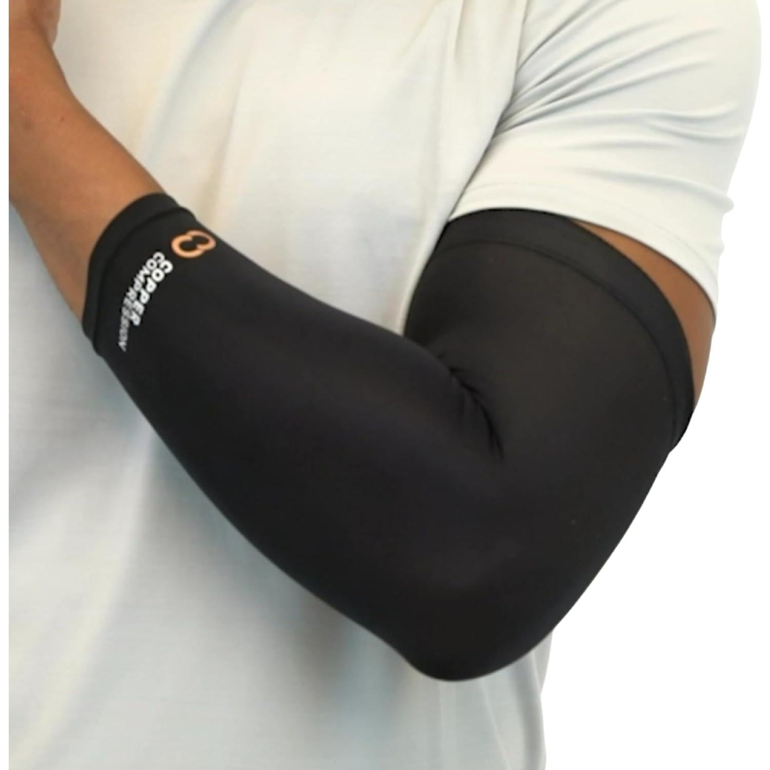 Manga de Compresión de Cobre Copper Compression - Mediana - Negro