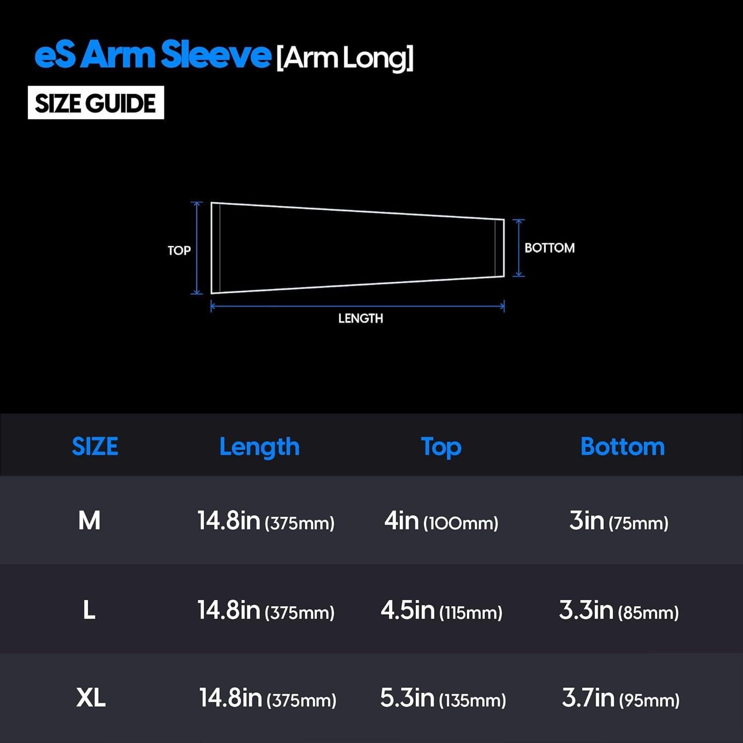 Manga de Compresión AplusX eS para Esports - Mediana Negra