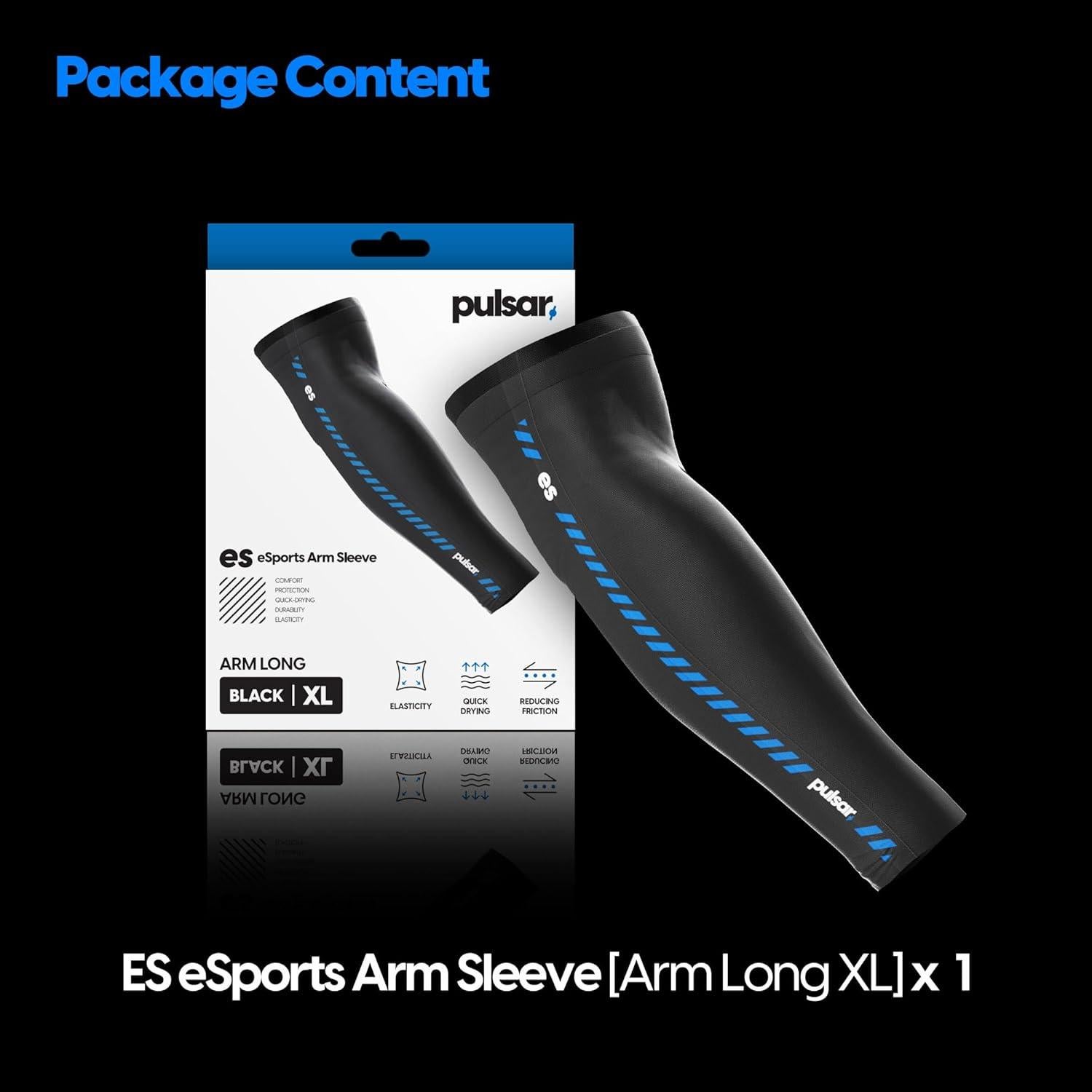 Manga de Compresión AplusX eS para Esports - Mediana Negra