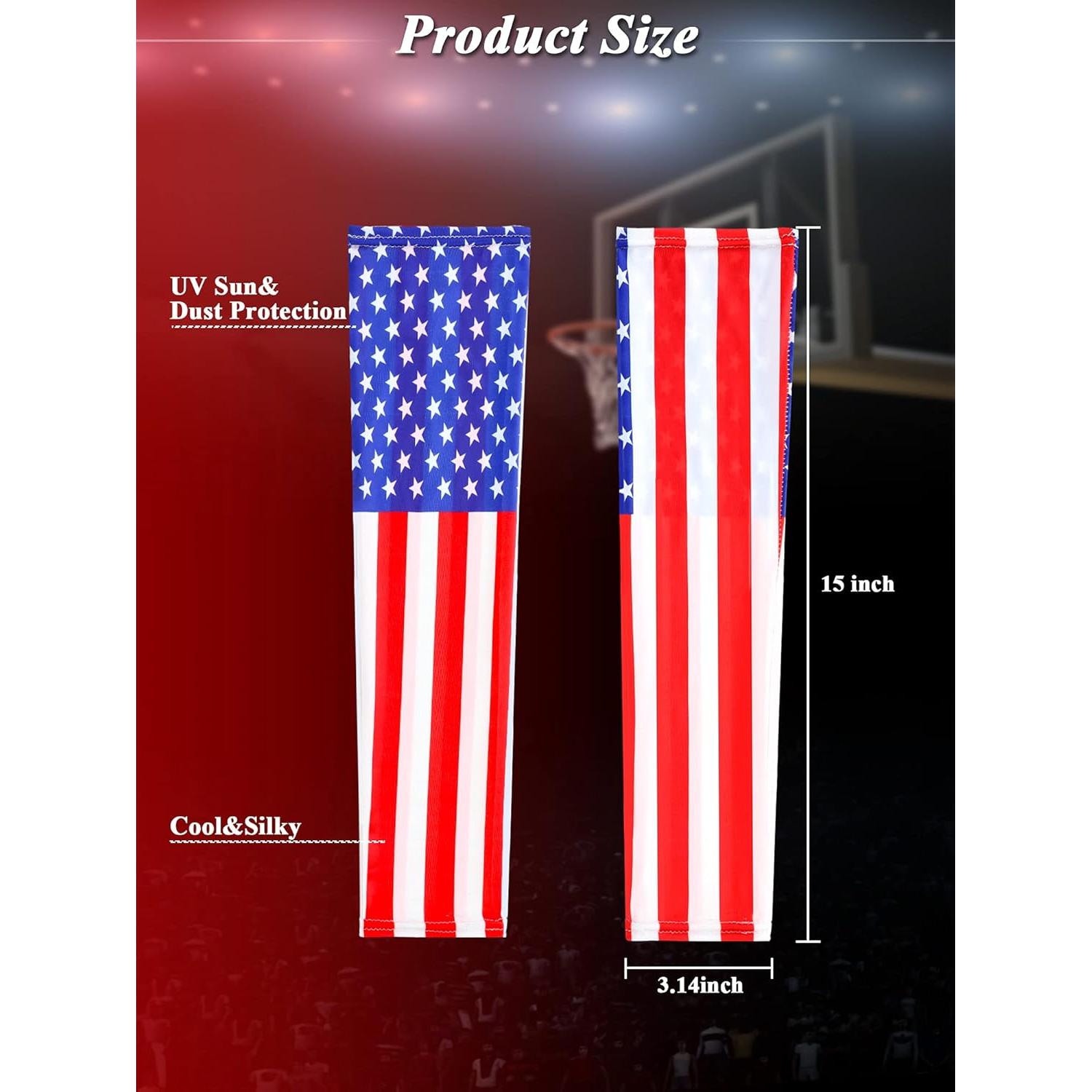 Mangas de Compresión UV SATINIOR 8 Pares para Hombres y Mujeres