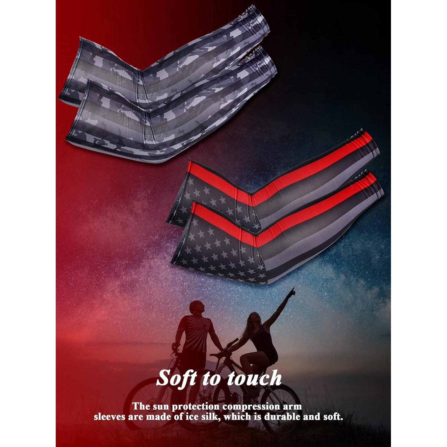 Mangas de Compresión UV SATINIOR 8 Pares para Hombres y Mujeres