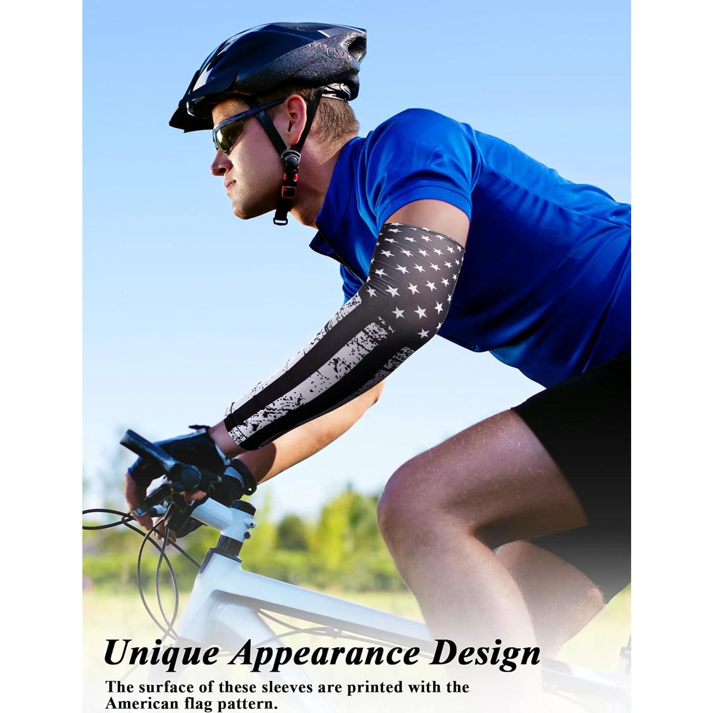 Mangas de Compresión UV SATINIOR 8 Pares para Hombres y Mujeres