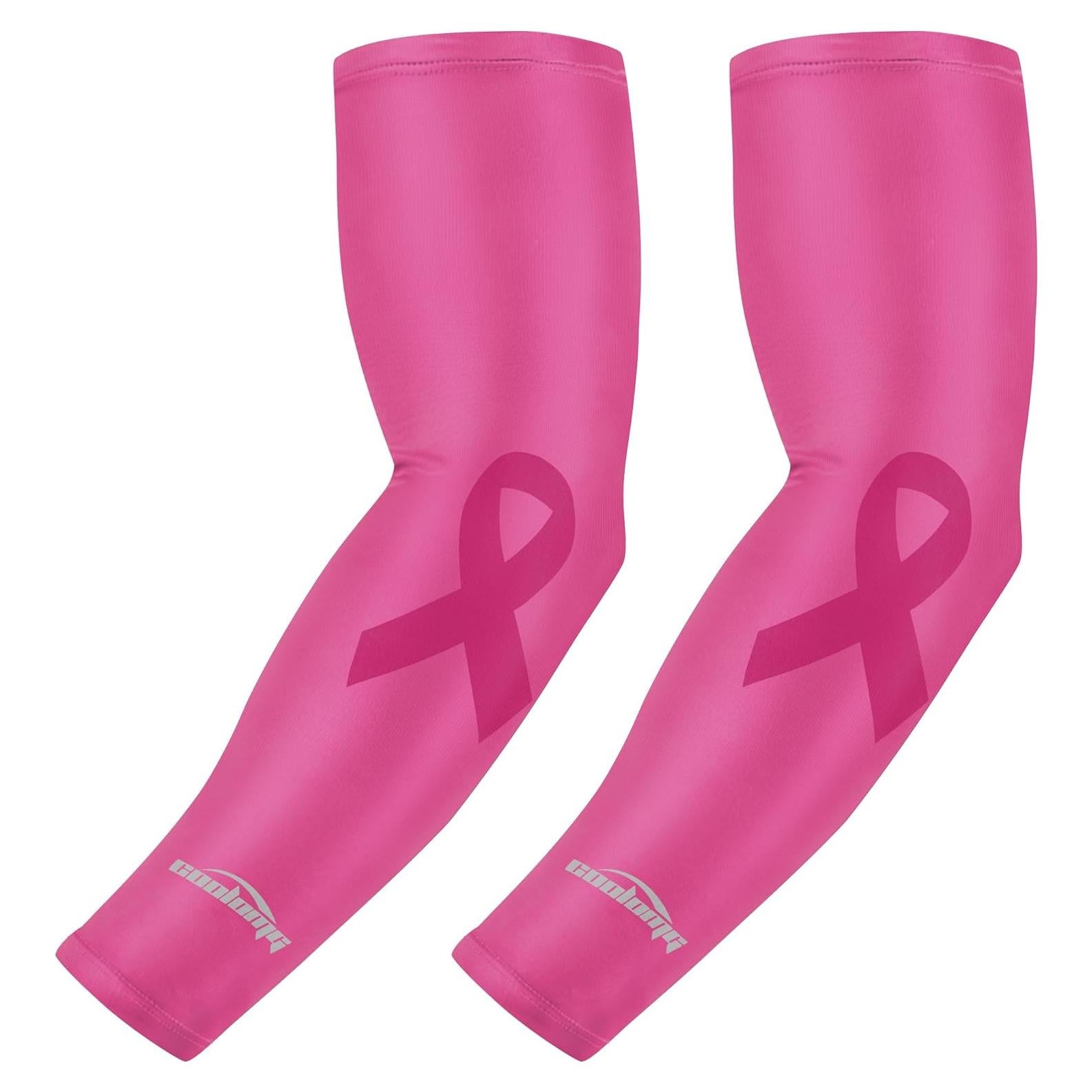 Manga de Compresión Rosa COOLOMG para Deportes - Mediana