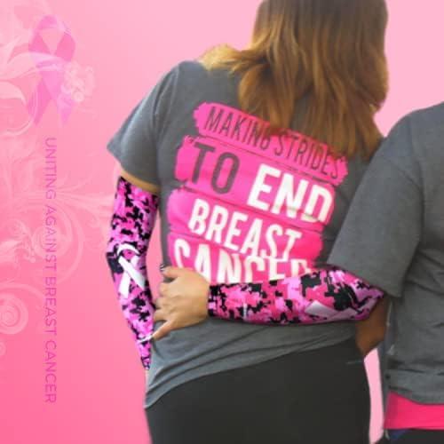 Manga de Compresión Rosa COOLOMG para Deportes - Mediana