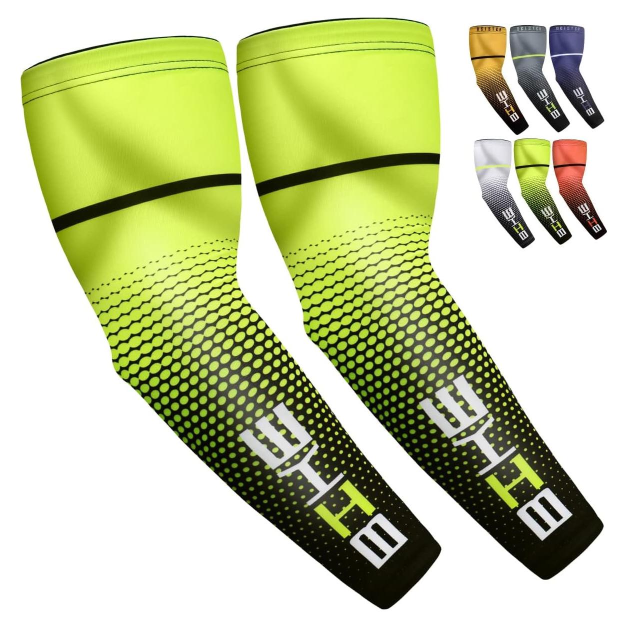 Mangas de Compresión Beister UV 50+ Unisex X-Large Verde